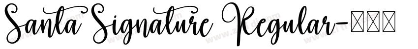 Santa Signature Regular字体转换